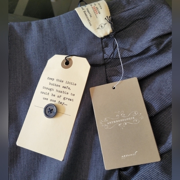 Anthropologie Cartonnier Gray  Ruched Sides Pencil Draped Mini/Midi Slip Skirt 6 - Picture 4 of 12